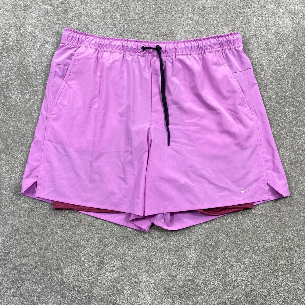Nike Training 2-in-1 Attached Boxer Brief 7" Shorts Men's Size XXL DV9334-532